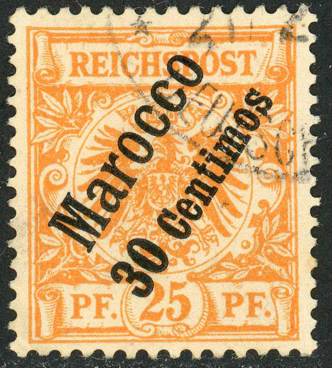 German Post Offices in Morocco 1899 SG.5 F/U