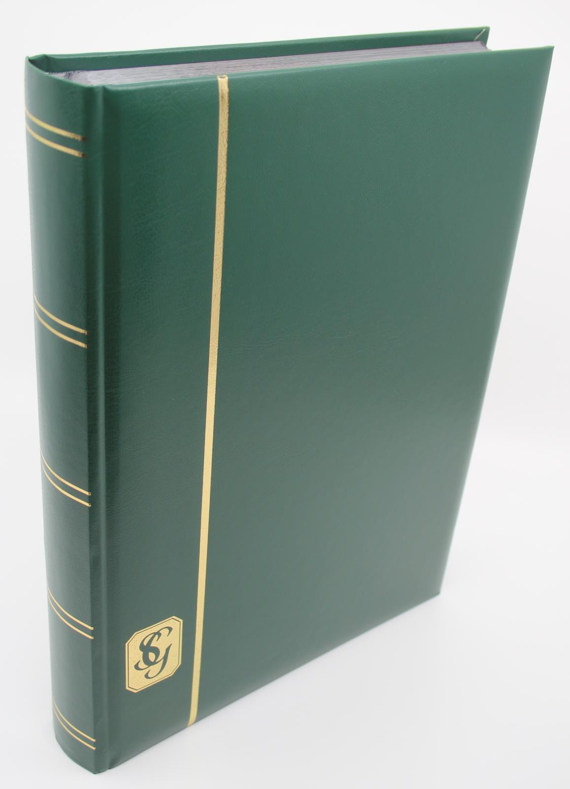 SG LUXURY Black Page Stockbook, A4, 32/64 Page, Green