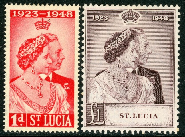 St. Lucia 1948 SG.144-145 M/M