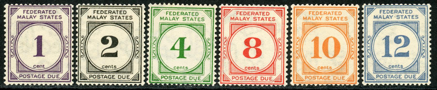 Malaysia / Federated Malay States 1929 SG.D1-D4 M/M