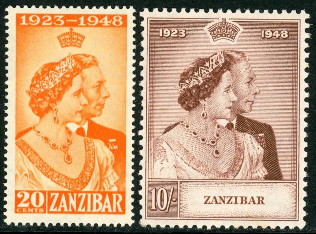 Zanzibar 1949 SG.334-334 M/M