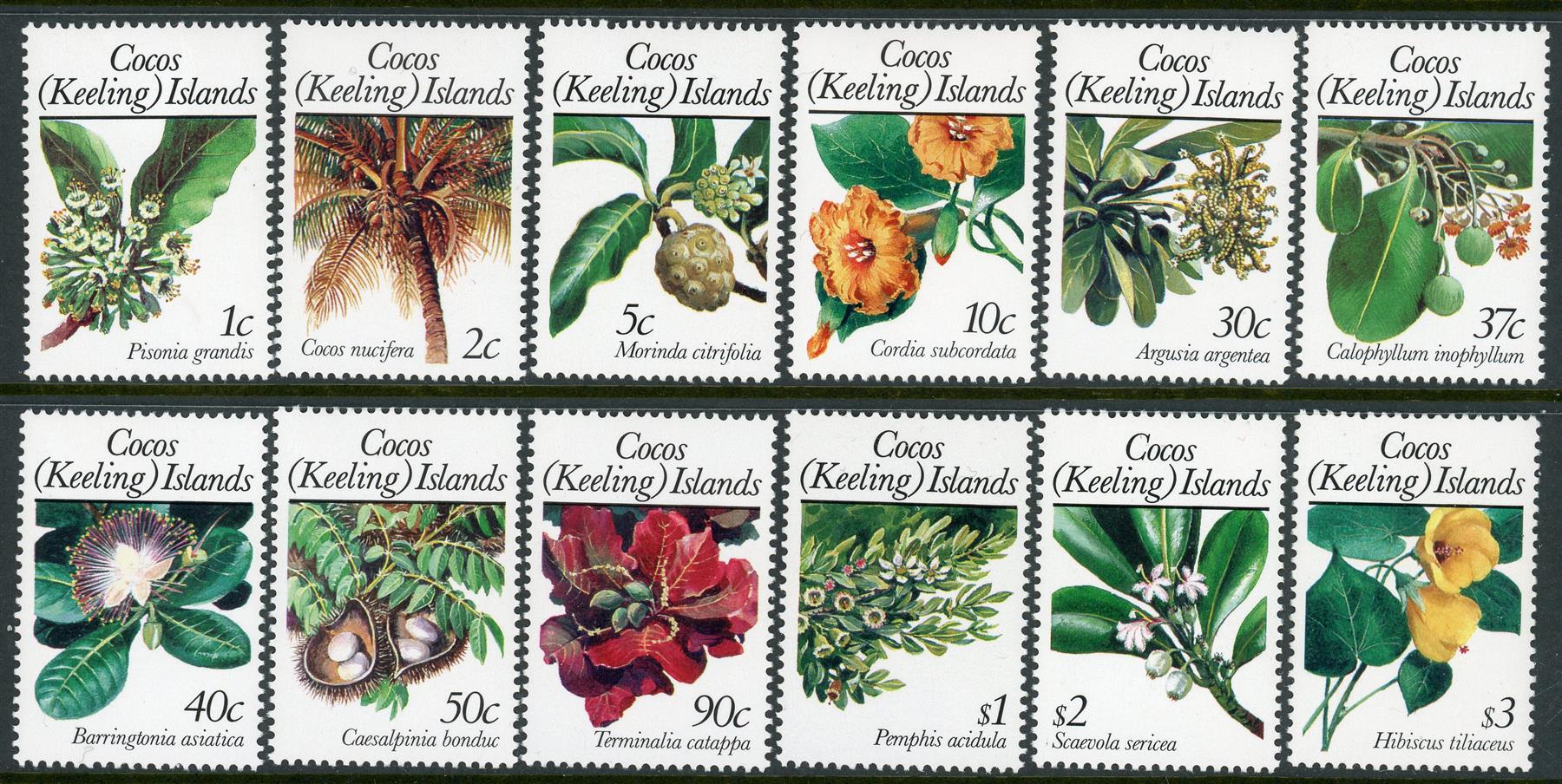 Cocos (Keeling) Islands 1988-89 SG.191-202 U/M