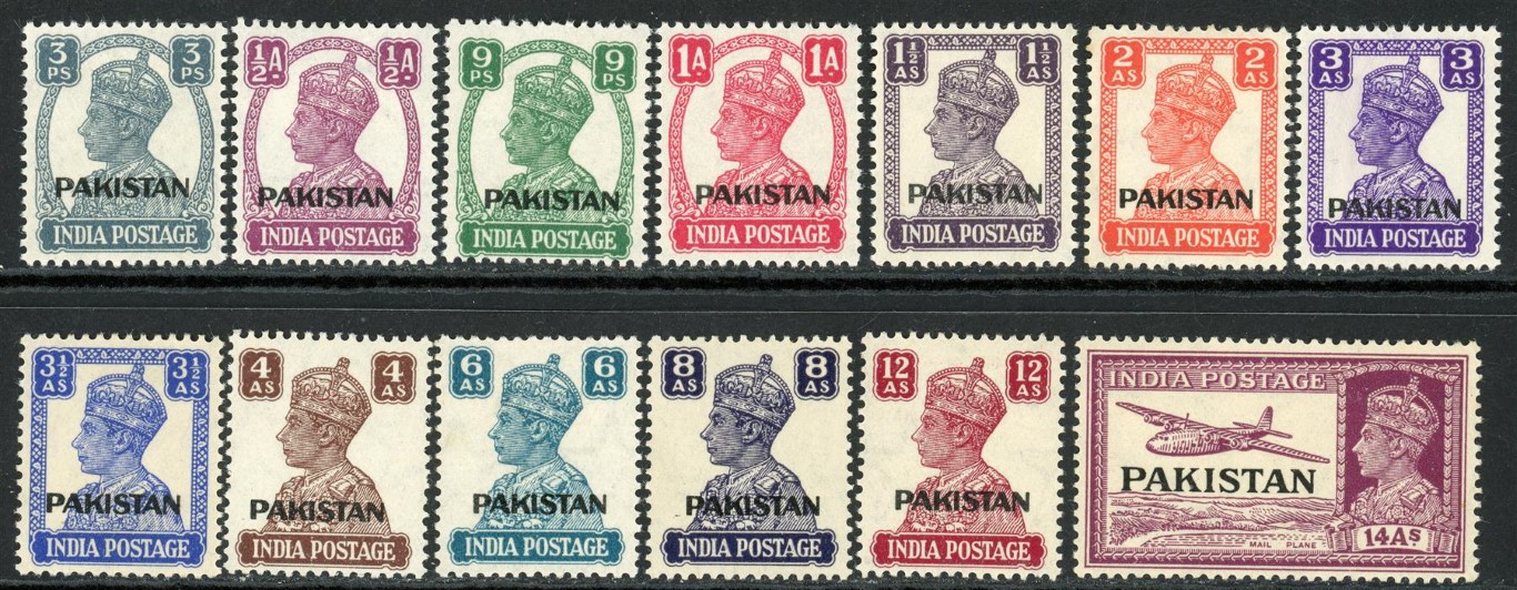 Pakistan 1947 SG.1-19 M/M