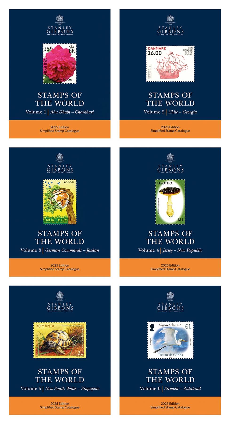 2025 Stamps Of The World - Set of 6 Catalogues