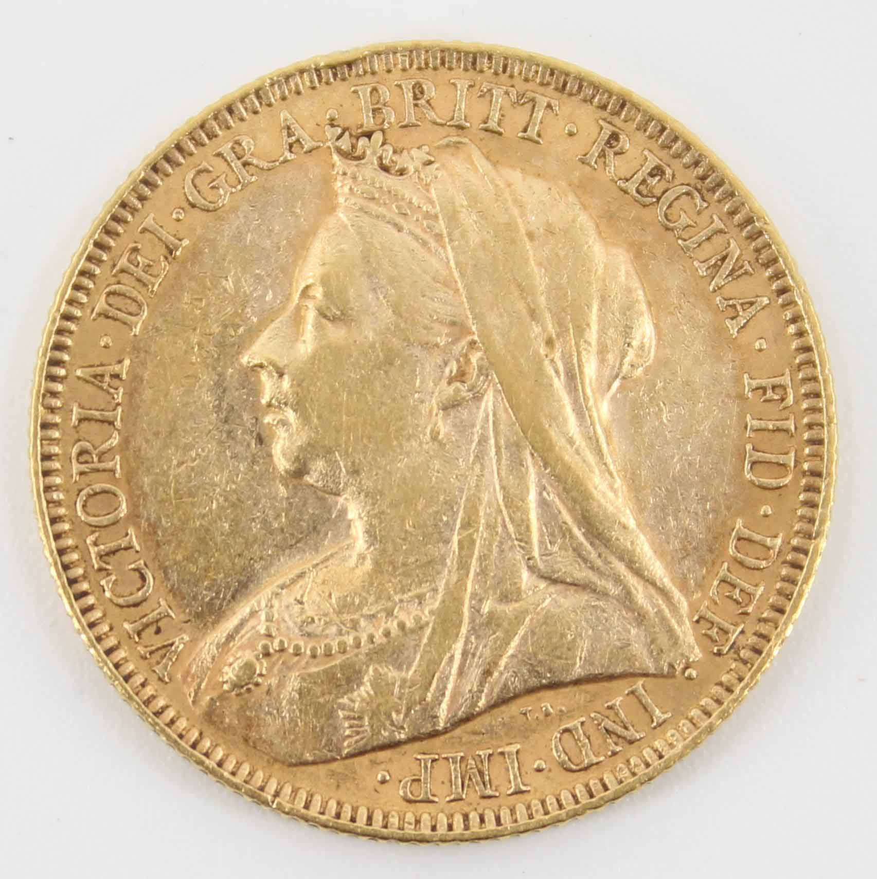 1896 Queen Victoria Sovereign Jubilee Head / St. George Reverse