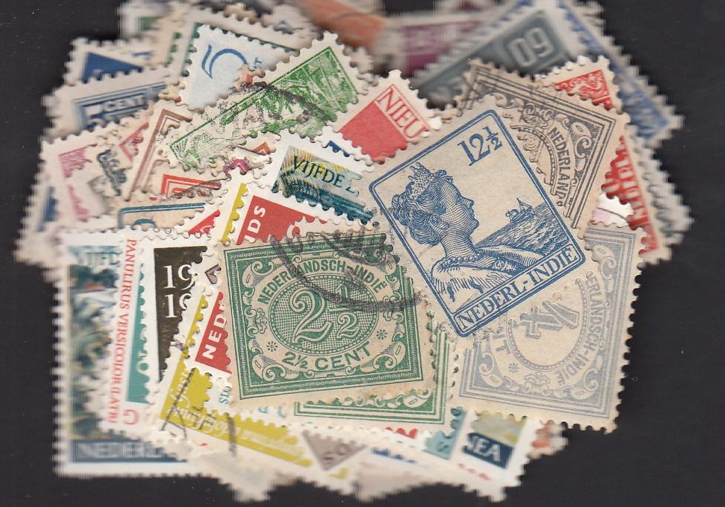 Stamps of the Dutch Indies - 100 Stamps