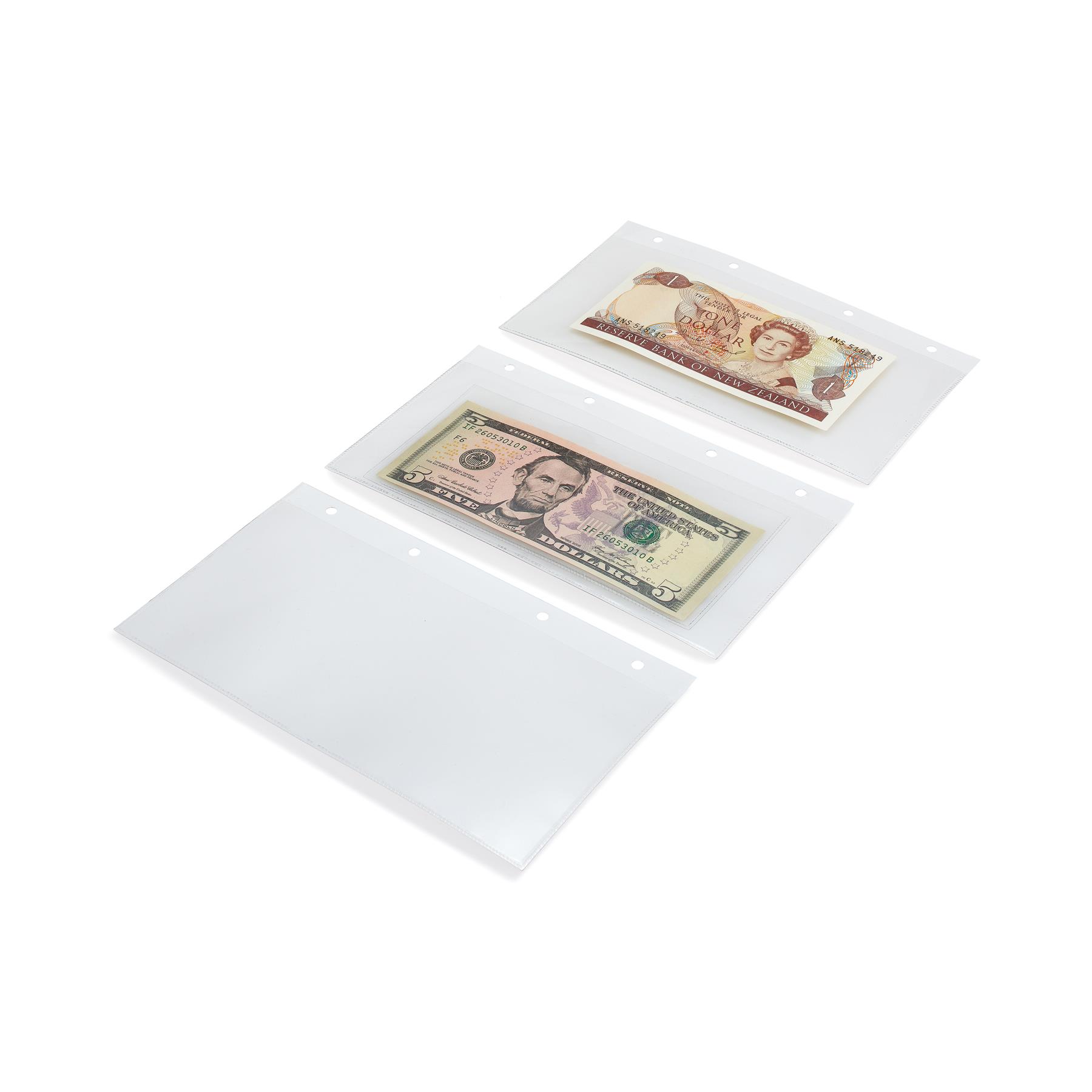 Charta album Banknote sheets,refill pack, inner format 200 x 112 mm, 10pc pack