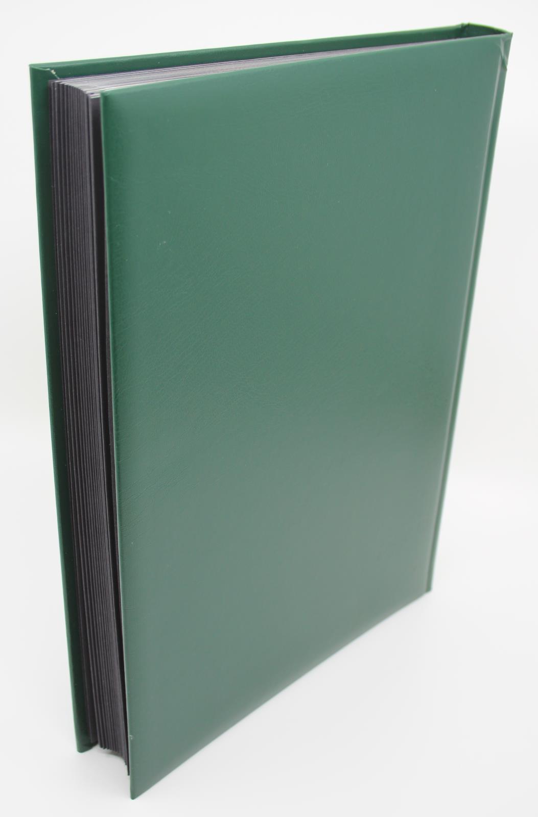 SG LUXURY Black Page Stockbook, A4, 16/32 Page, Green