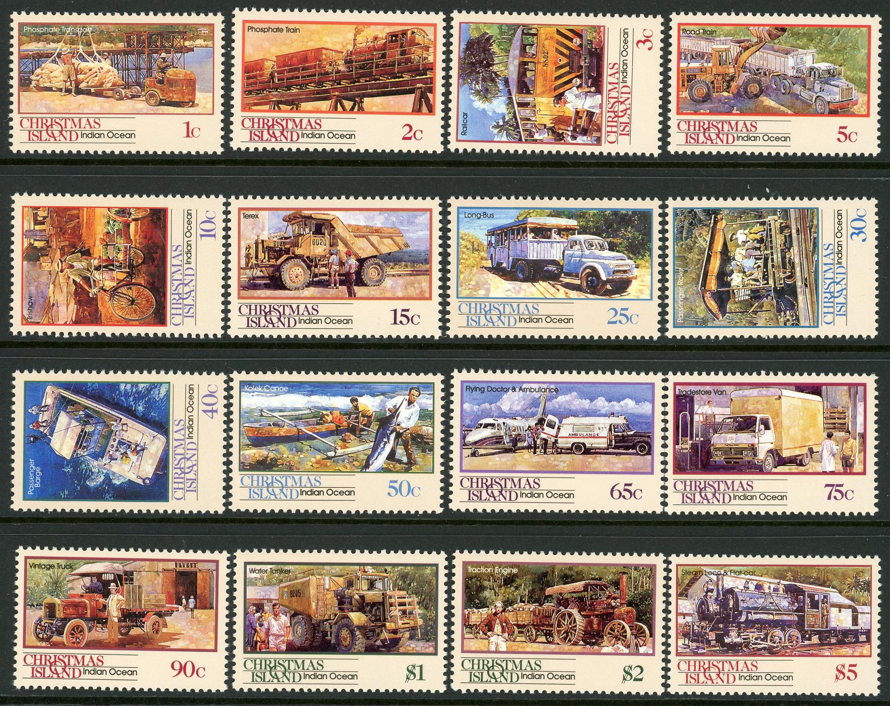 Christmas Island 1990 SG.287-302 U/M