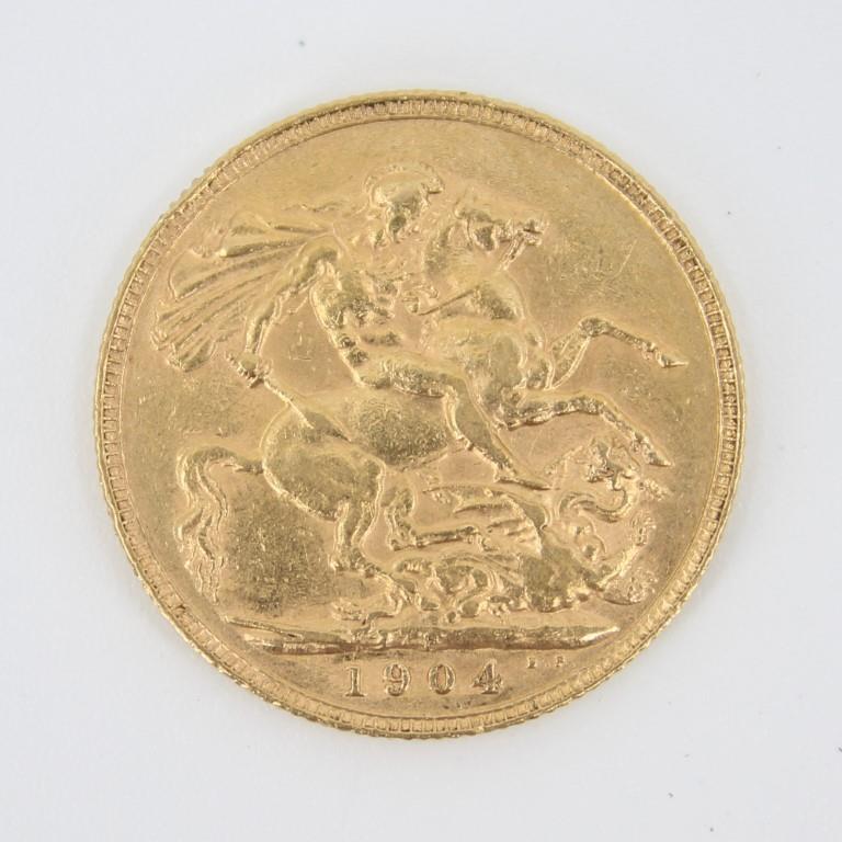 1904 Edward VII Sovereign St. George Dragon