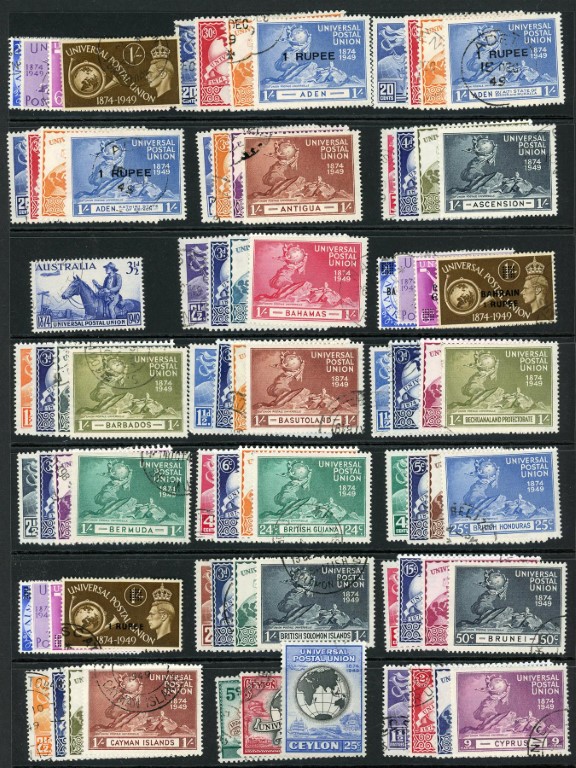 Omnibus / U.P.U. 1949 F/U Complete except French New Hebrides