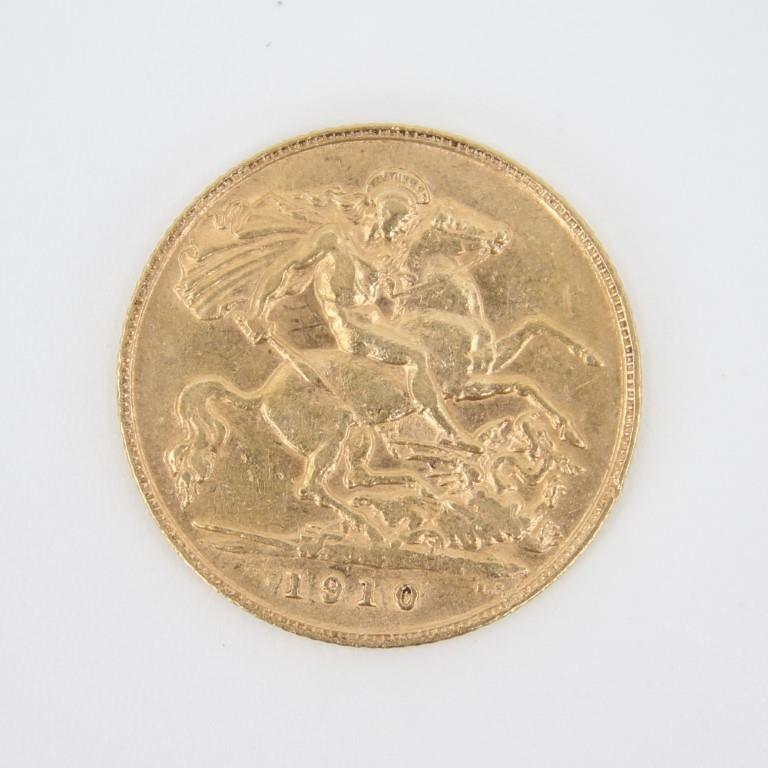 1910 Edward VII Half Sovereign St. George Dragon