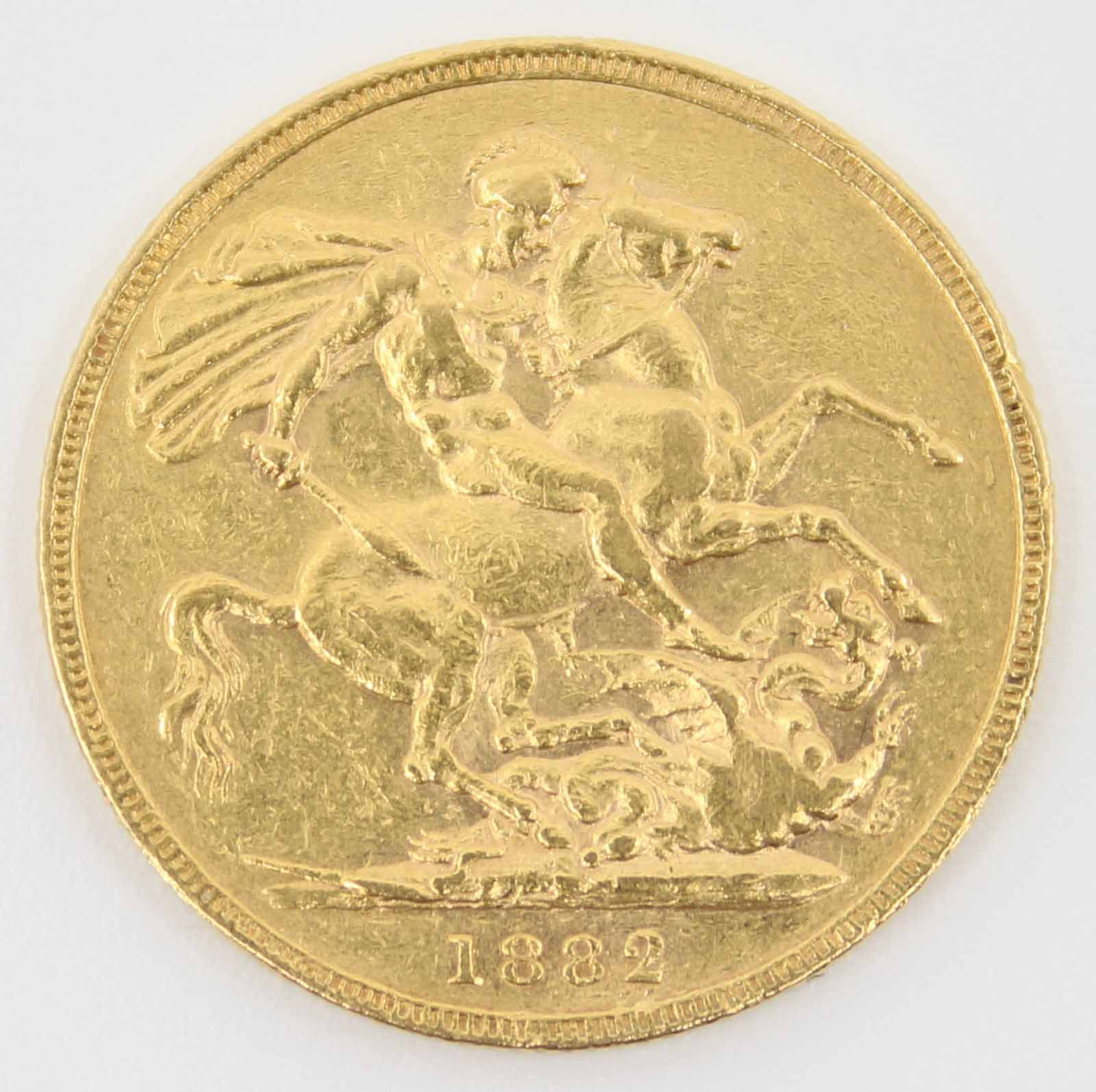 1882m Victoria  Sovereign Young Head Victoria / St. George Dragon (Melbourne)