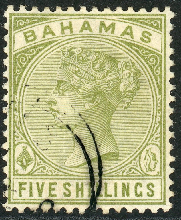 Bahamas 1884-90 SG.56 F/U (2)