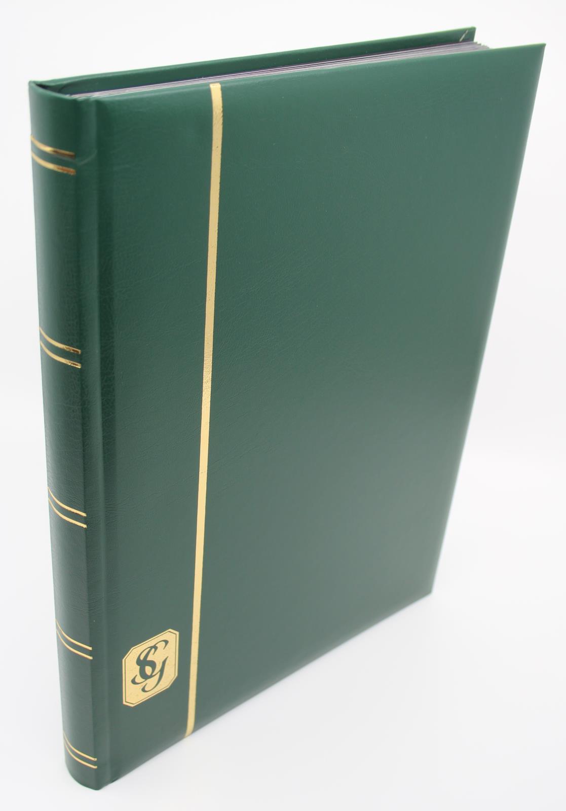 SG LUXURY Black Page Stockbook, A4, 16/32 Page, Green