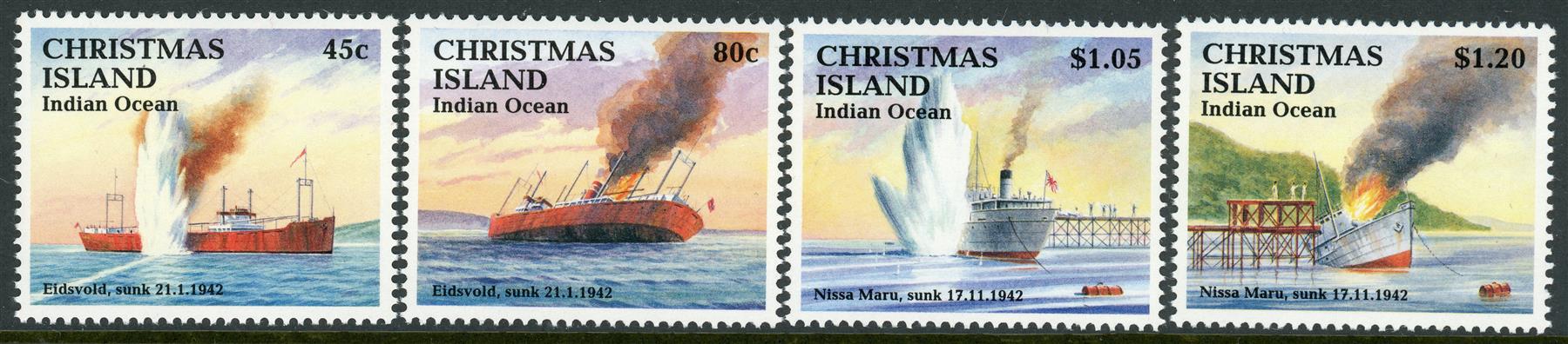 Christmas Island 1992 SG.362-365 U/M