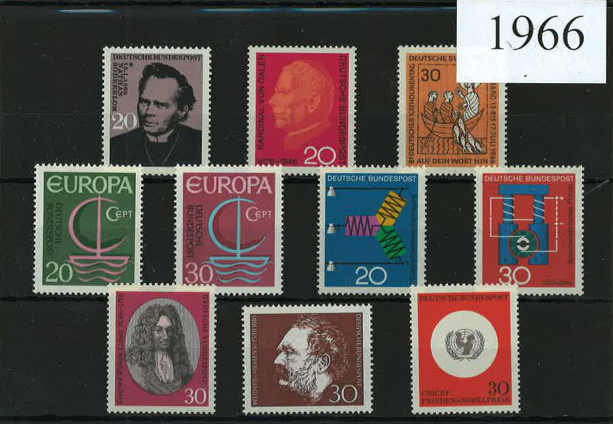 Germany Year Sets 1966 SG1410-1437- 40 Stamps