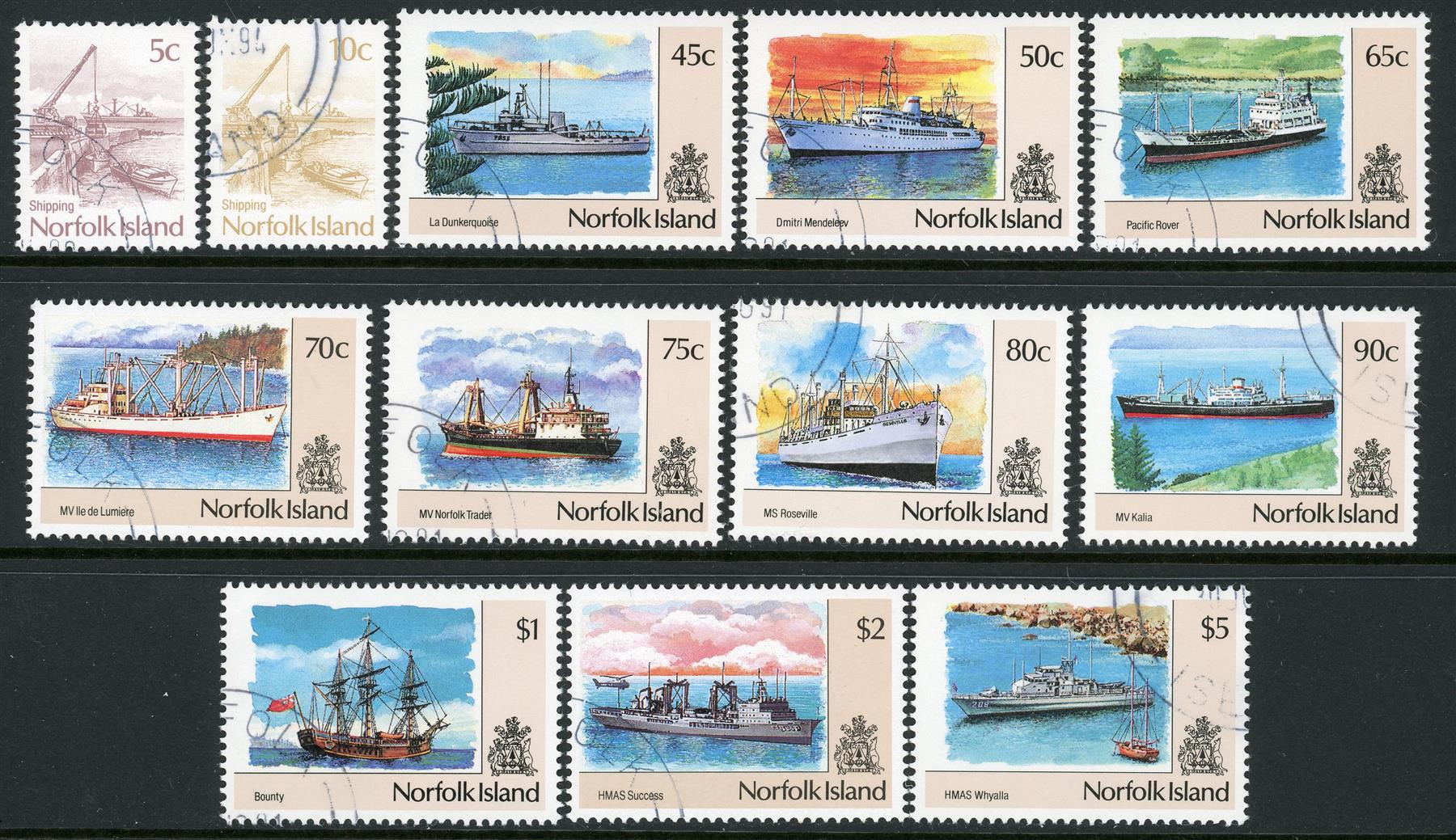 Norfolk Island 1990-91 SG.483-494 F/U