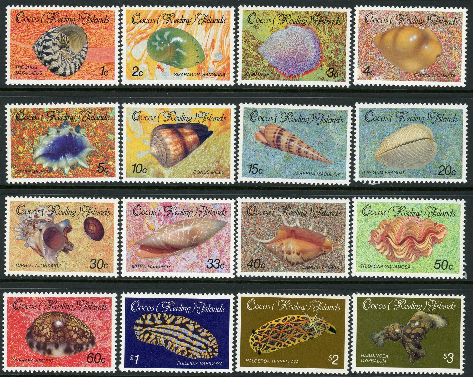 Cocos (Keeling) Islands 1985-86 SG.135-150 U/M