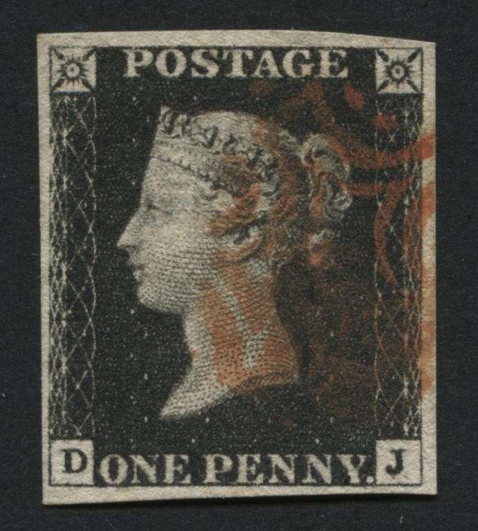 SG1 1d intense Black plate 6 DJ, has 4 good margins - very fine