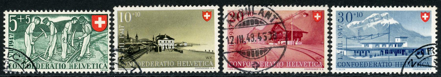 Switzerland 1947 SG.473-476 F/U