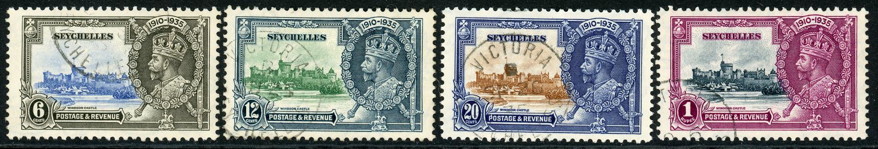 Seychelles 1935 SG.128-131 F/U