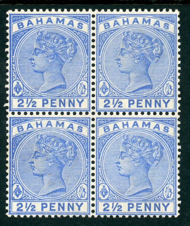 Bahamas 1884 SG.52 M/M block of 4