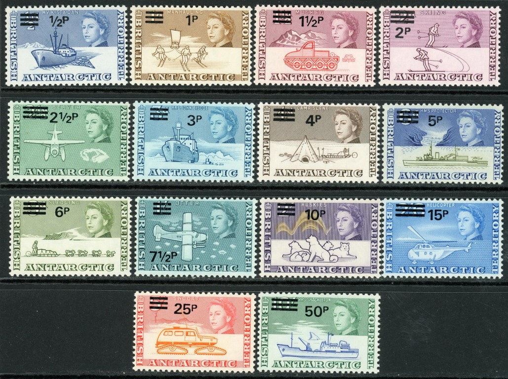 British Antarctic Territory 1971 SG.24-37 U/M