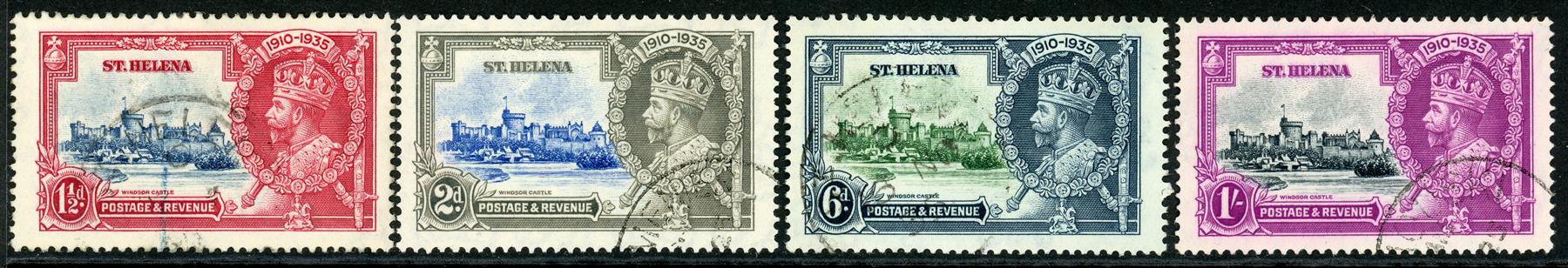 St. Helena 1935 SG.124-127 F/U