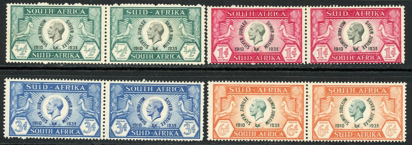 South Africa 1935 SG.65-68 M/M pairs