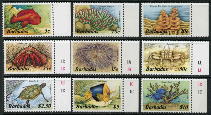 Barbados 1986-87 SG.796A-809A U/M