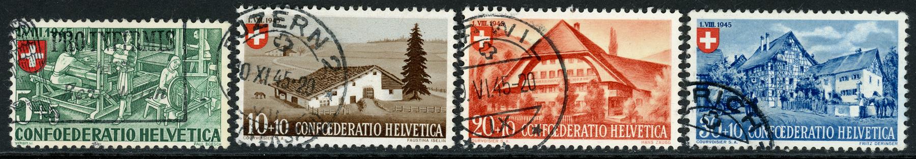 Switzerland 1945 SG.461-464 F/U