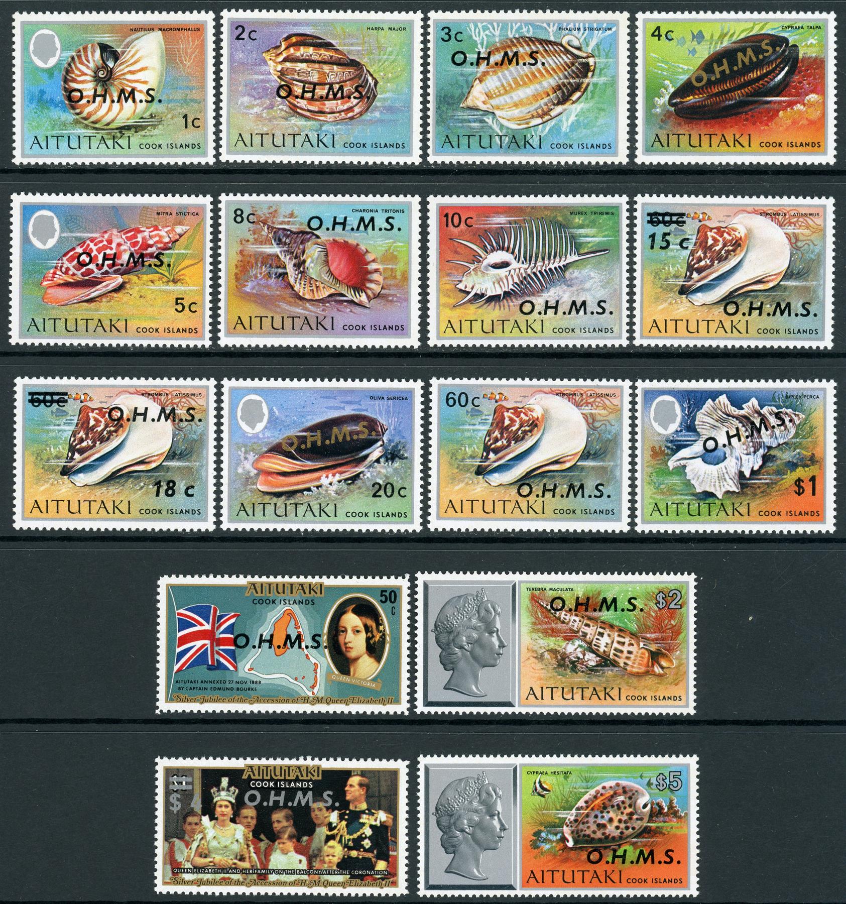 Aitutaki / Official 1978-79 SG.O1-O16 U/M