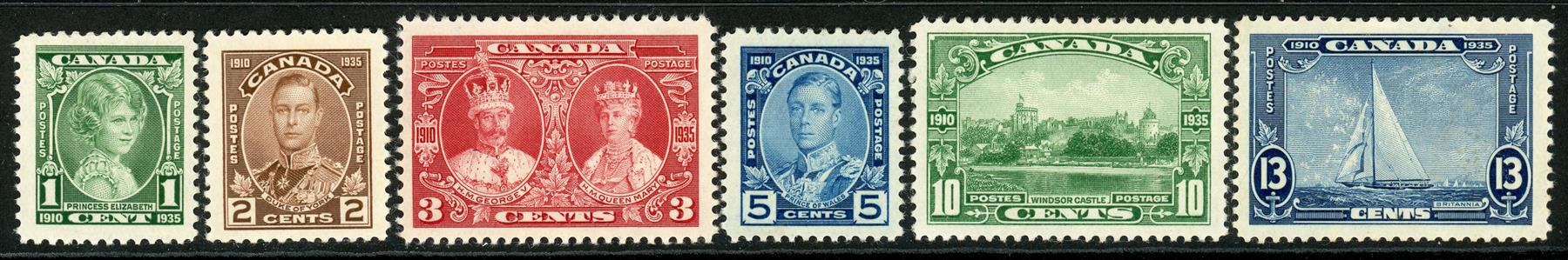 Canada 1935 SG.335-340 M/M