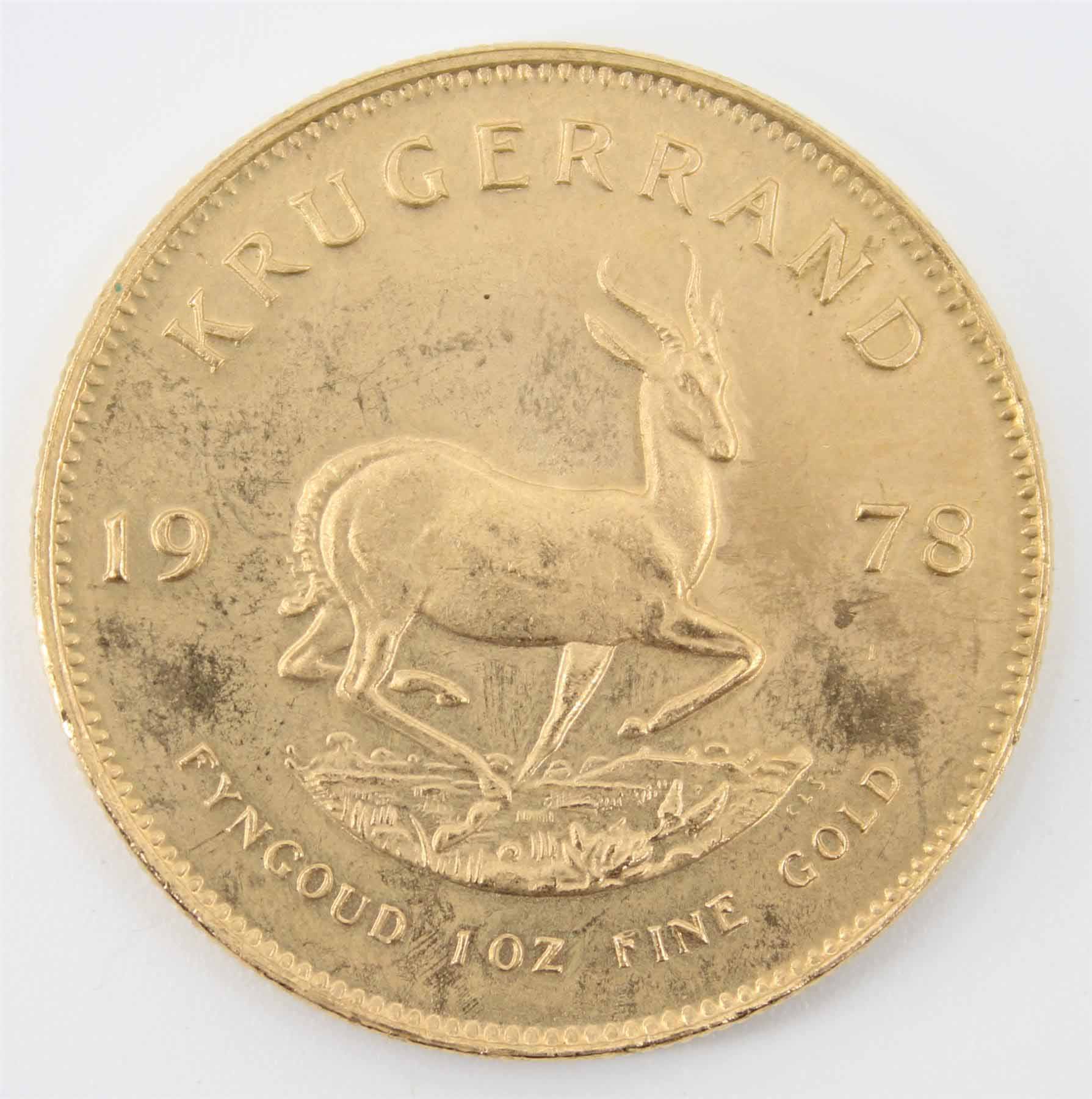 1978 Krugerrand 1oz Fine Gold Springbok