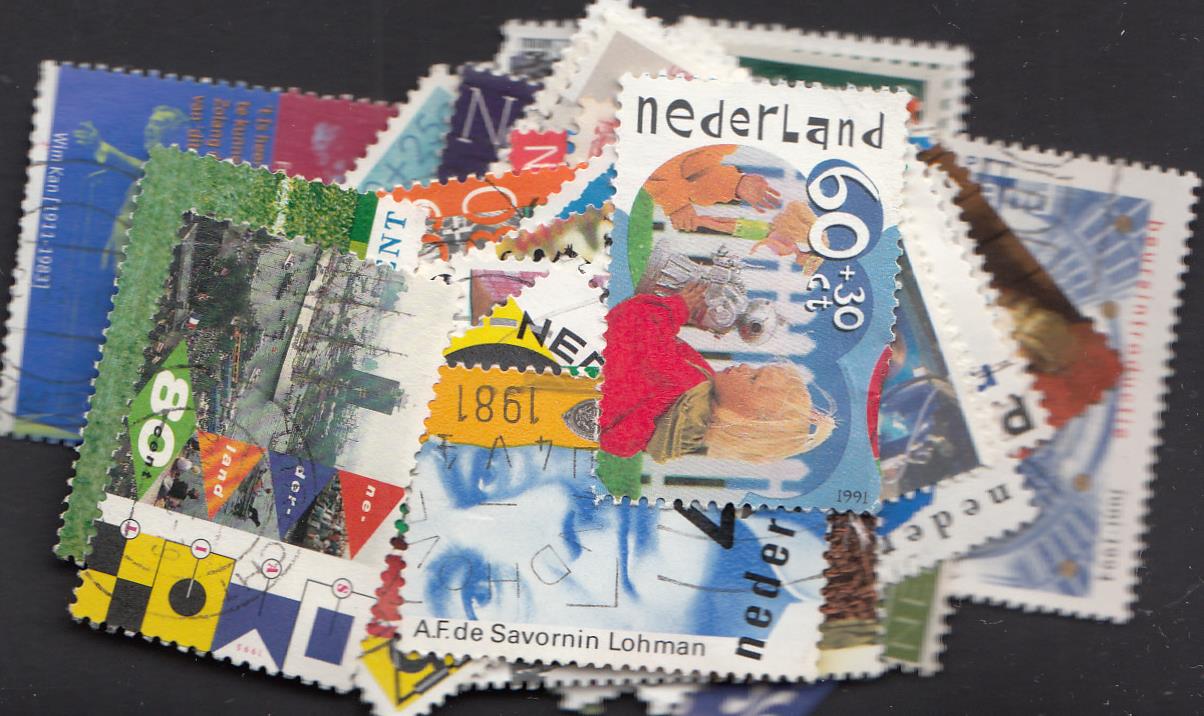 Dutch stamps - Large & small stamps - 50 Stamps