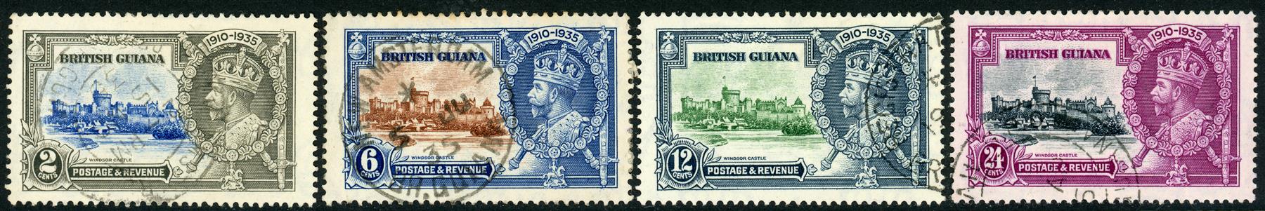 British Guiana 1935 SG.301-304 F/U