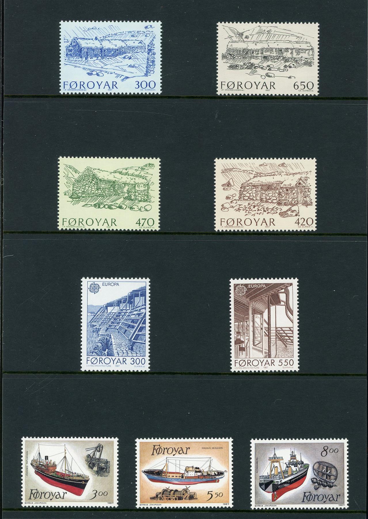 Faroe Islands 1987 Collectors Pack