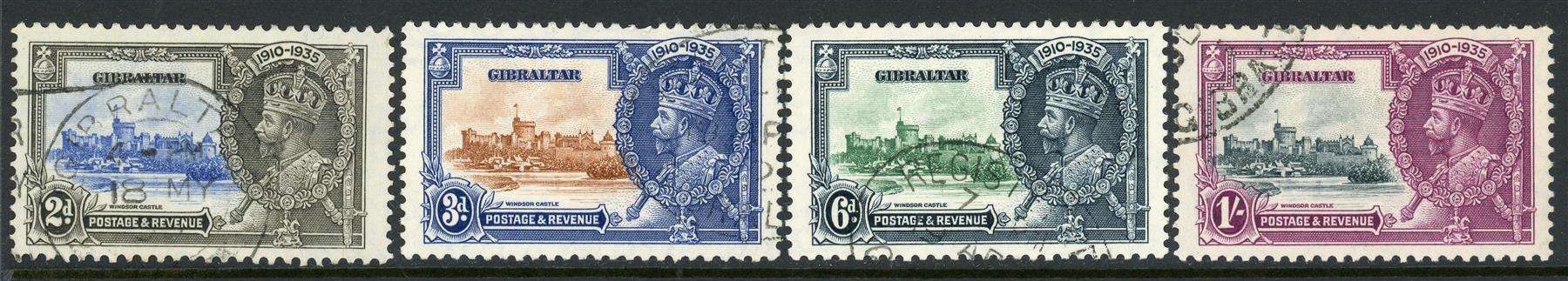 Gibraltar 1935 SG.114-117 F/U (1)