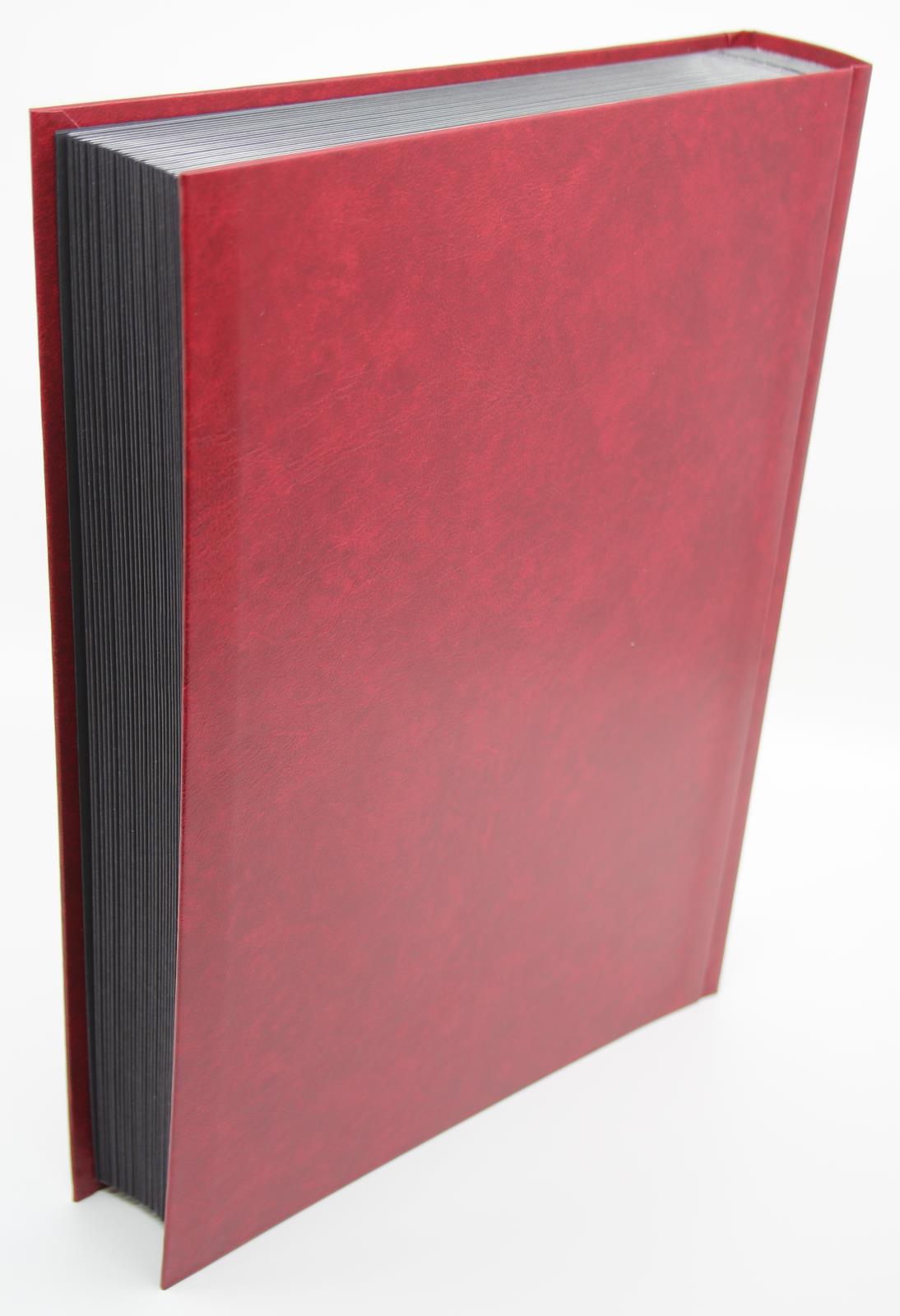 DAVO Nero Black Page Stockbook, A4, 32/64 Page, Red Cover