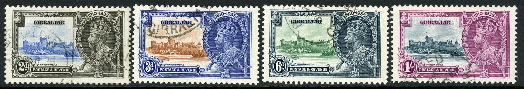 Gibraltar 1935 SG.114-117 F/U (2)