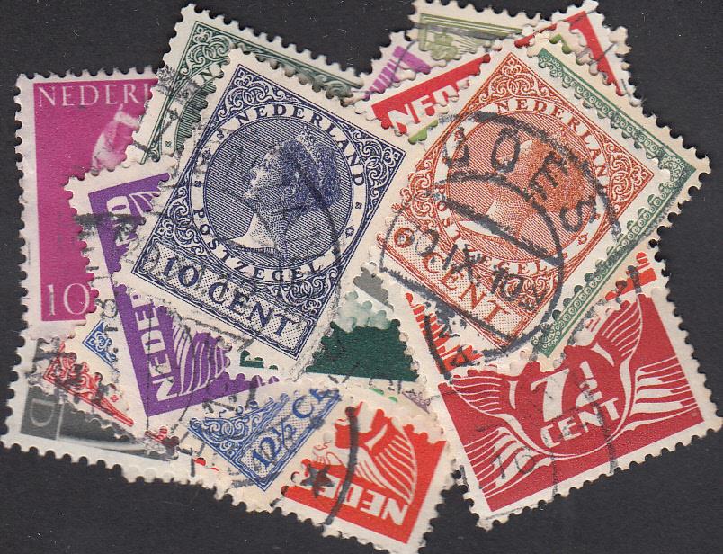 Dutch stamps - Large & small stamps, before 1945 - 25 Stamps