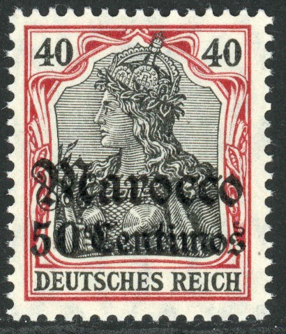 German Post Offices in Morocco 1906-11 SG.45 U/M