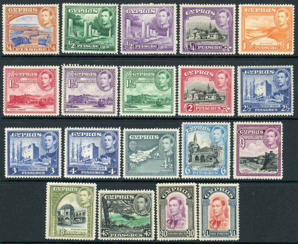 Cyprus 1938-51 SG.151-163 M/M