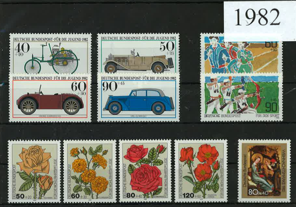 Germany Year Sets 1982 SG1982-2011 - 29 Stamps (+ 10 defs; 1 MS)