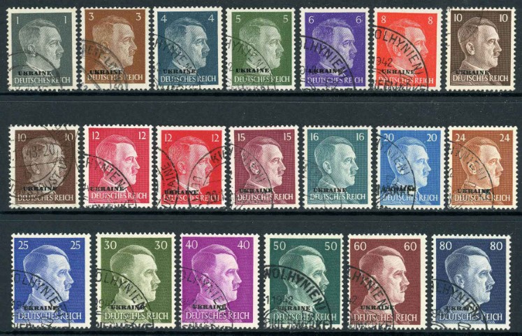 German Occupation of Ukraine 1941-43 SG.21-40 F/U