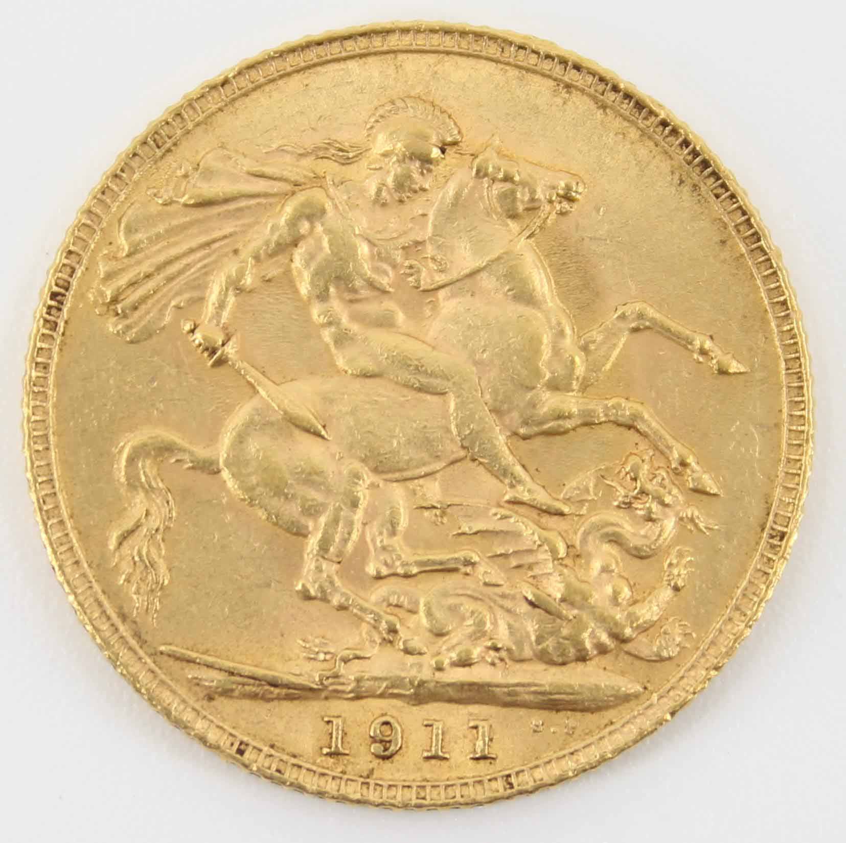 1911 King George V Sovereign London Mint