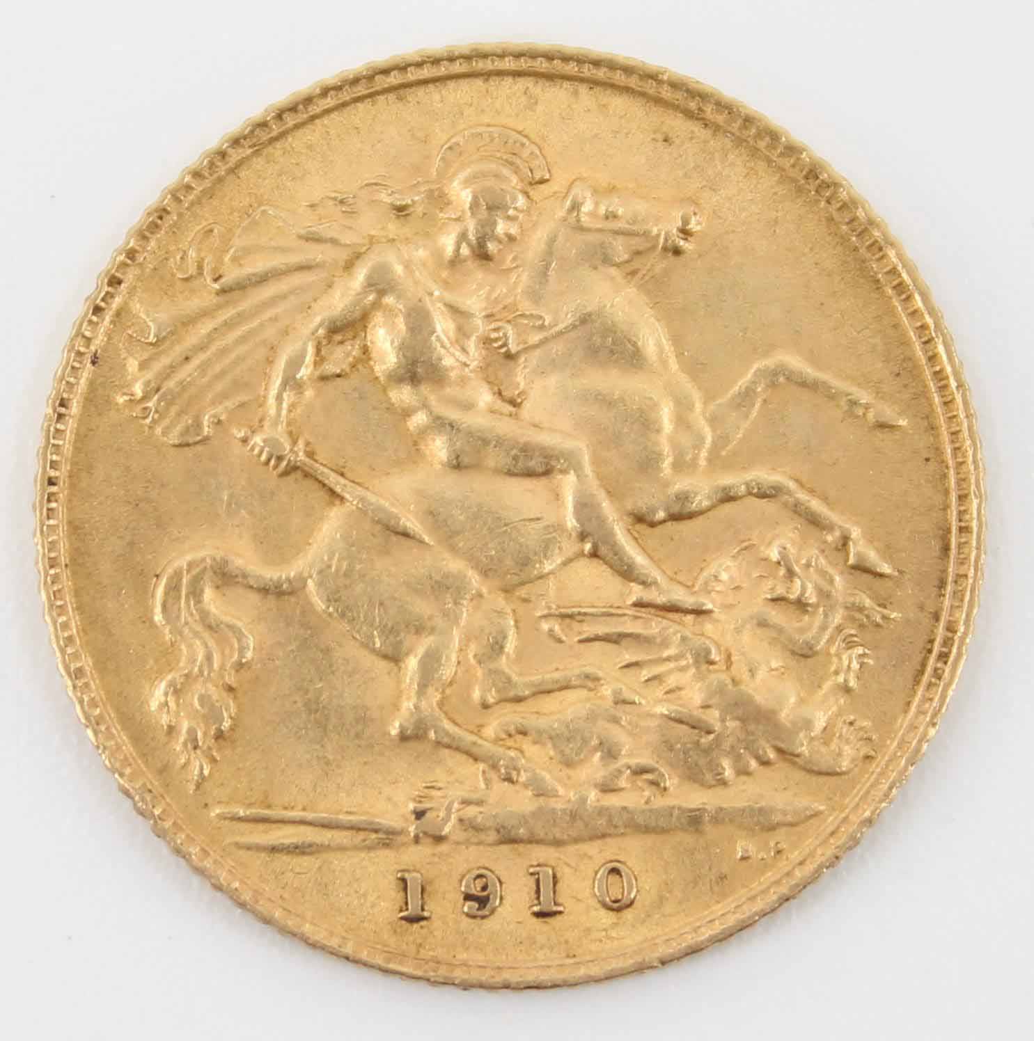 1910 King Edward VII Half-Sovereign