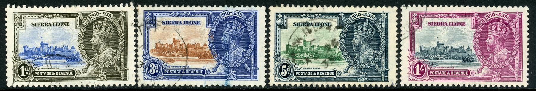 Sierra Leone 1935 SG.181-184 F/U