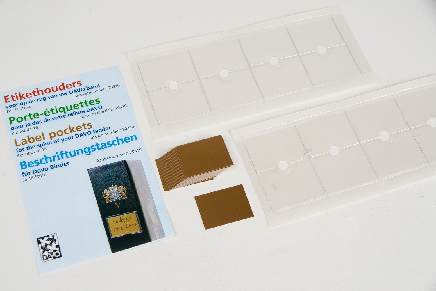 Self Adhesive label Holder + labels (16)